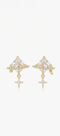 Celestial Star Drop Stud