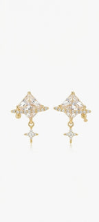 Celestial Star Drop Stud