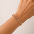 Rose Gold Crystal Baguette Bracelet