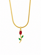 Red and Green Tulip Pendant