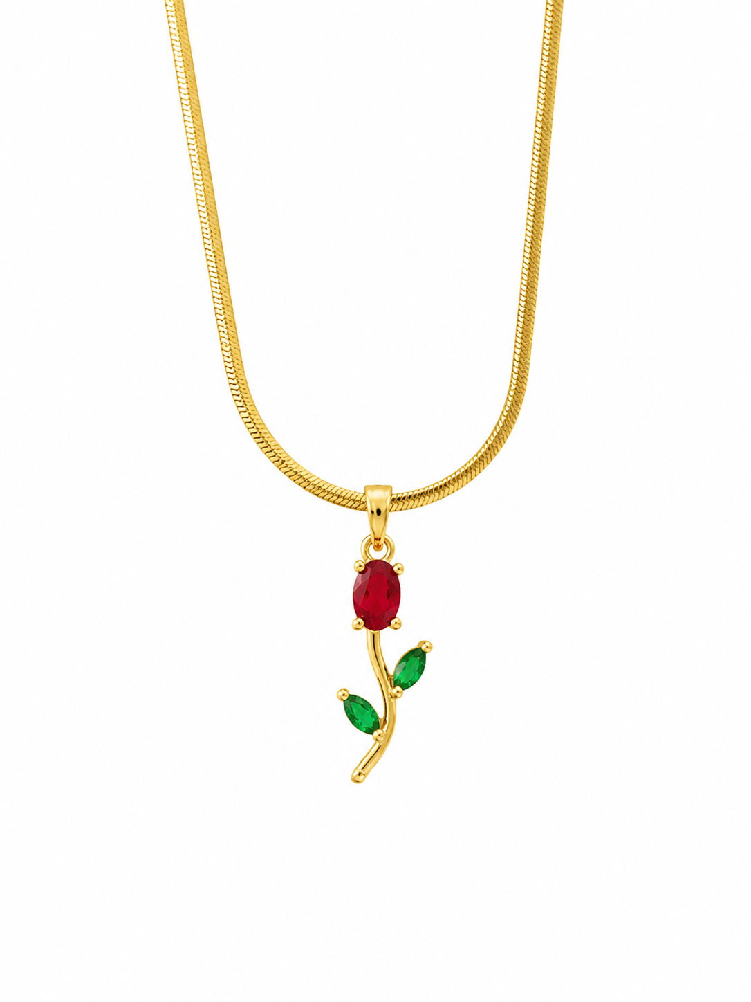 Red and Green Tulip Pendant