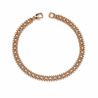 Rose Gold Crystal Baguette Bracelet