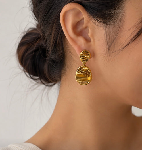 Aurora Ripple Drop Earrings