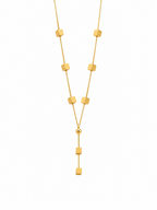 Golden Cube Necklace