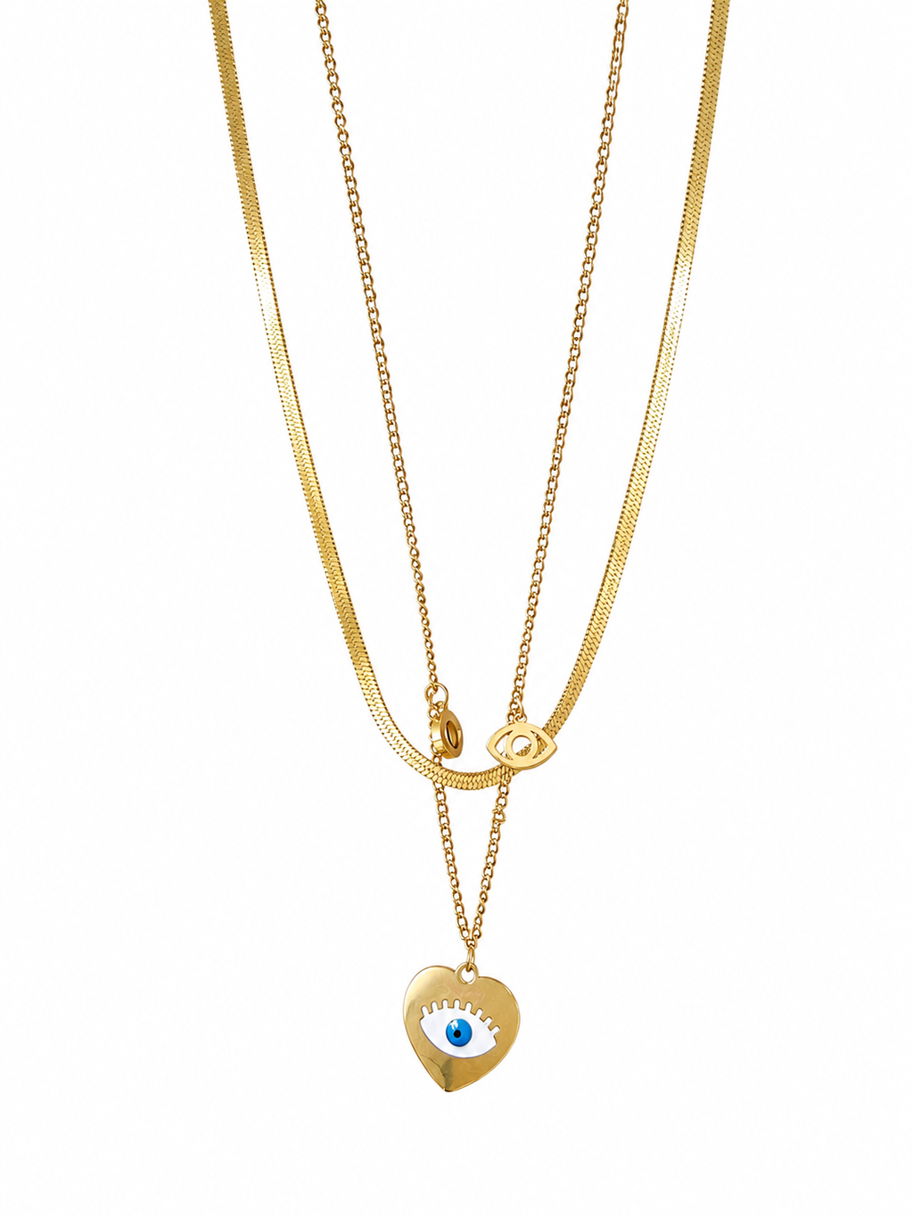 Evil eye neck chain