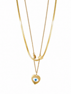 Evil eye neck chain
