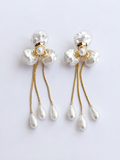 Floral Chain Drop Earrings