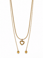 Double Layer Heart Necklace
