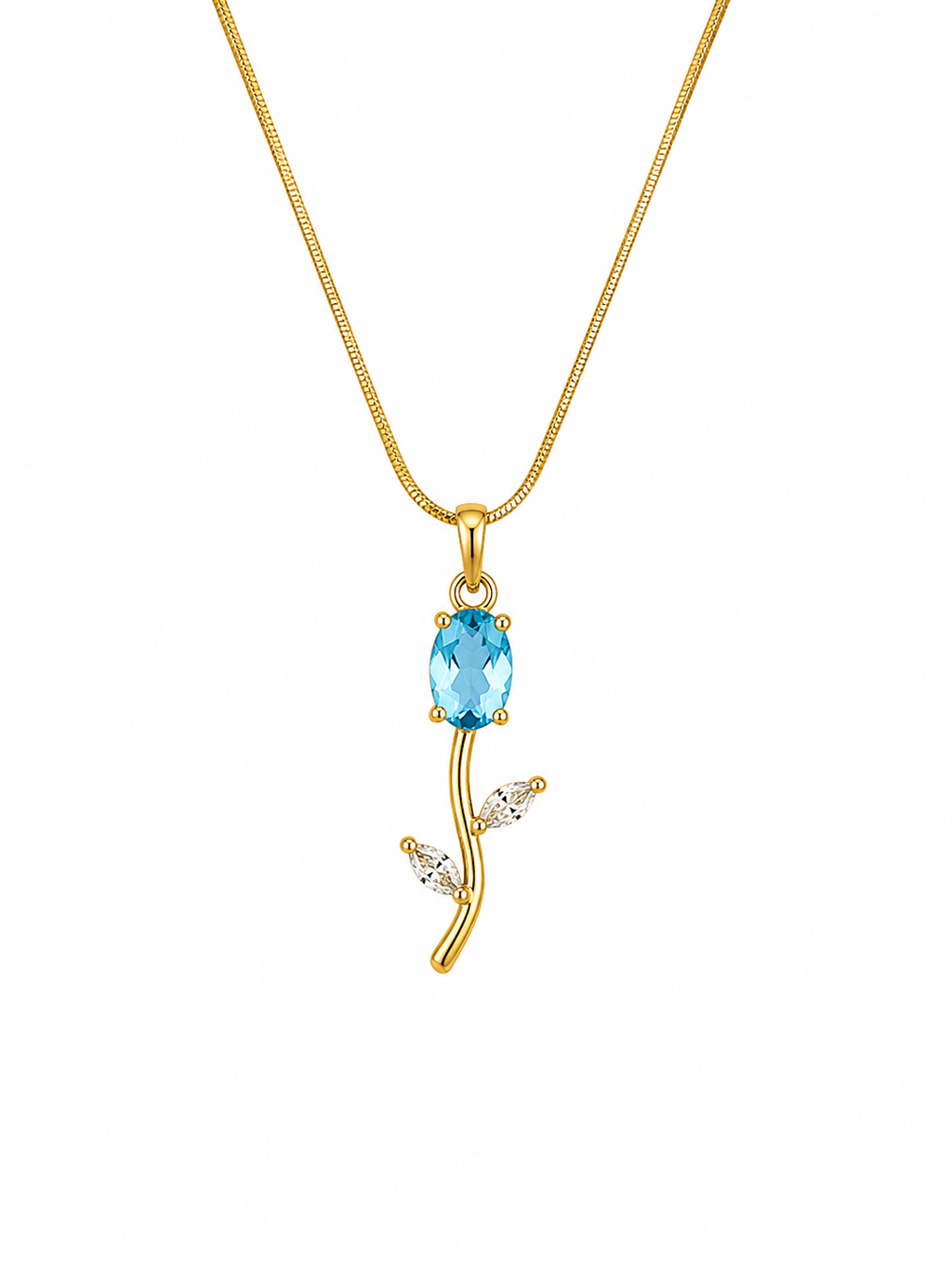 Sky Blue Tulip Pendant