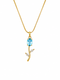 Sky Blue Tulip Pendant