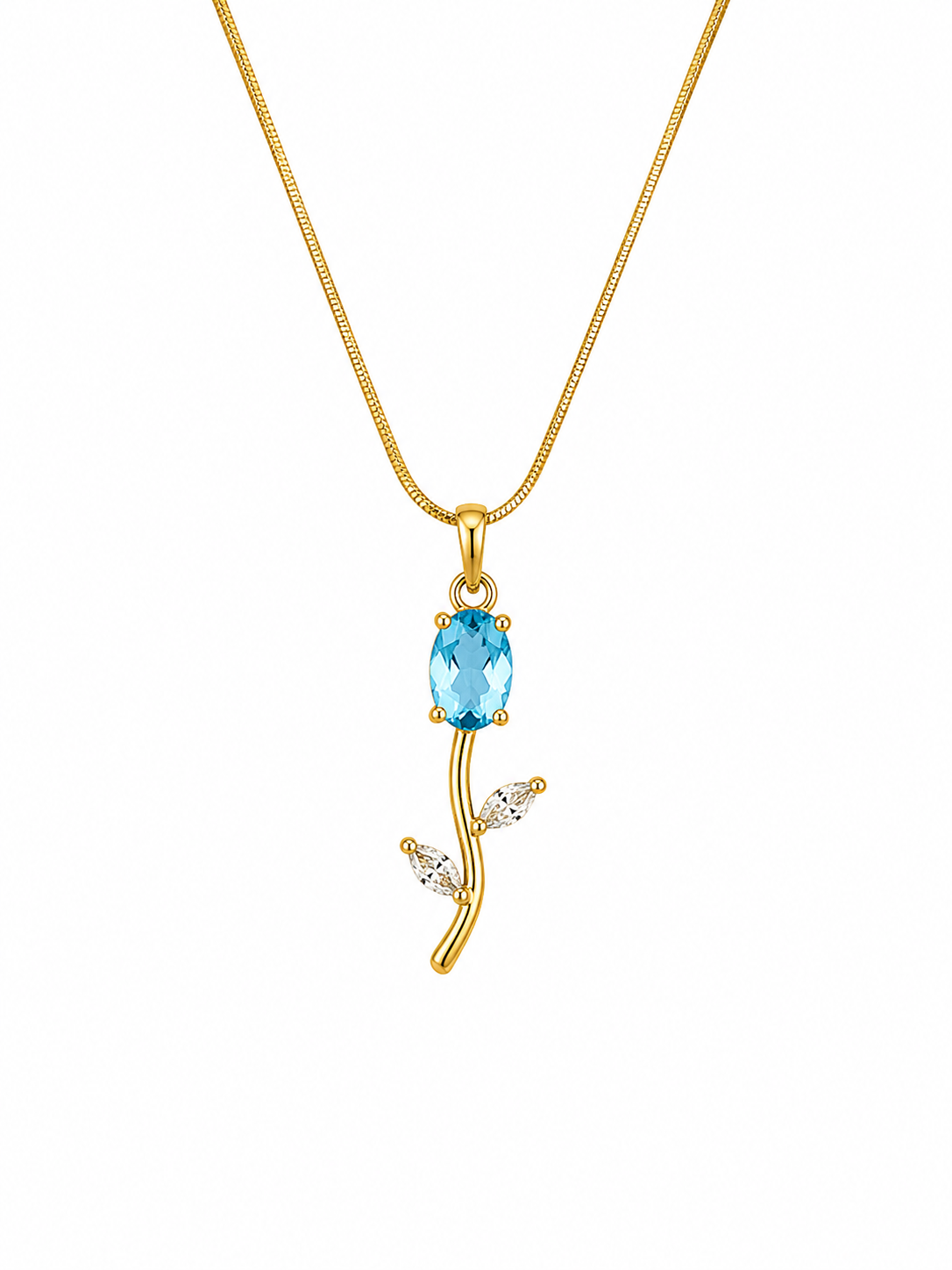 Sky Blue Tulip Pendant