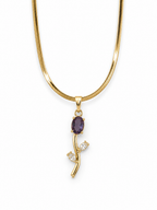 Violet Tulip Pendant