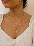Violet Tulip Pendant