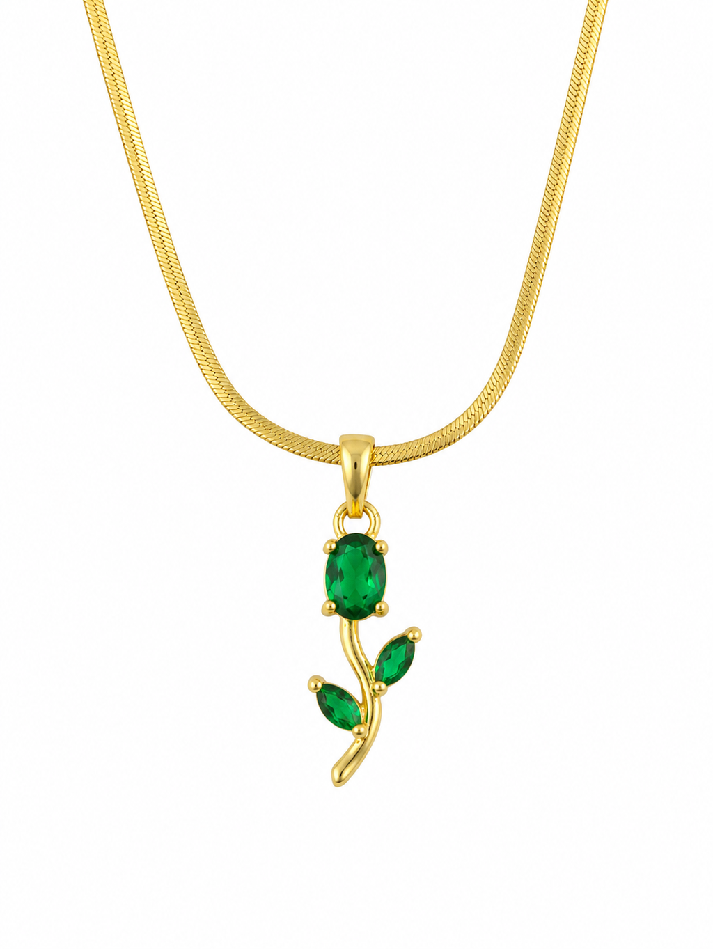 Green Tulip Pendant