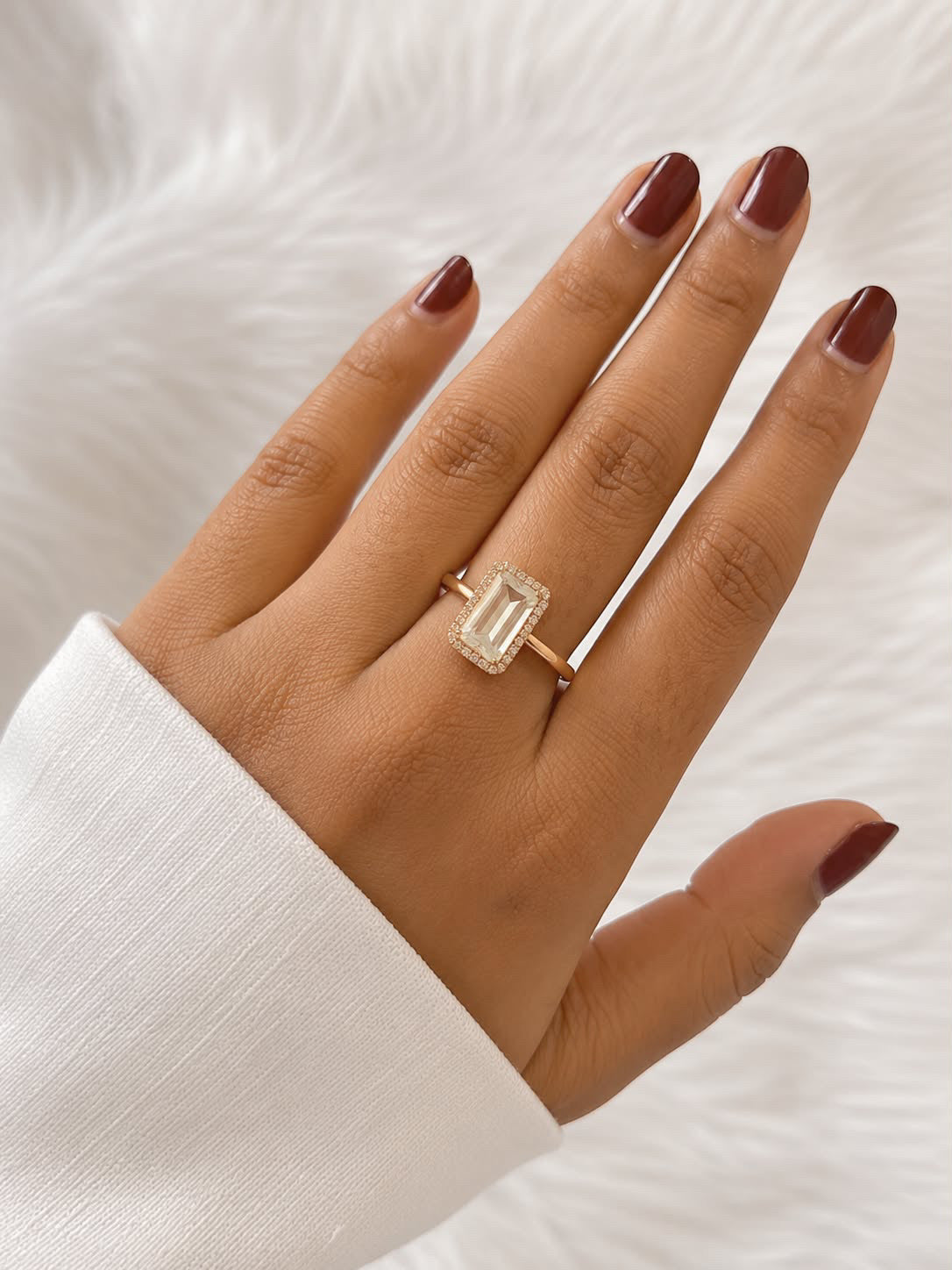 White Stone Ring