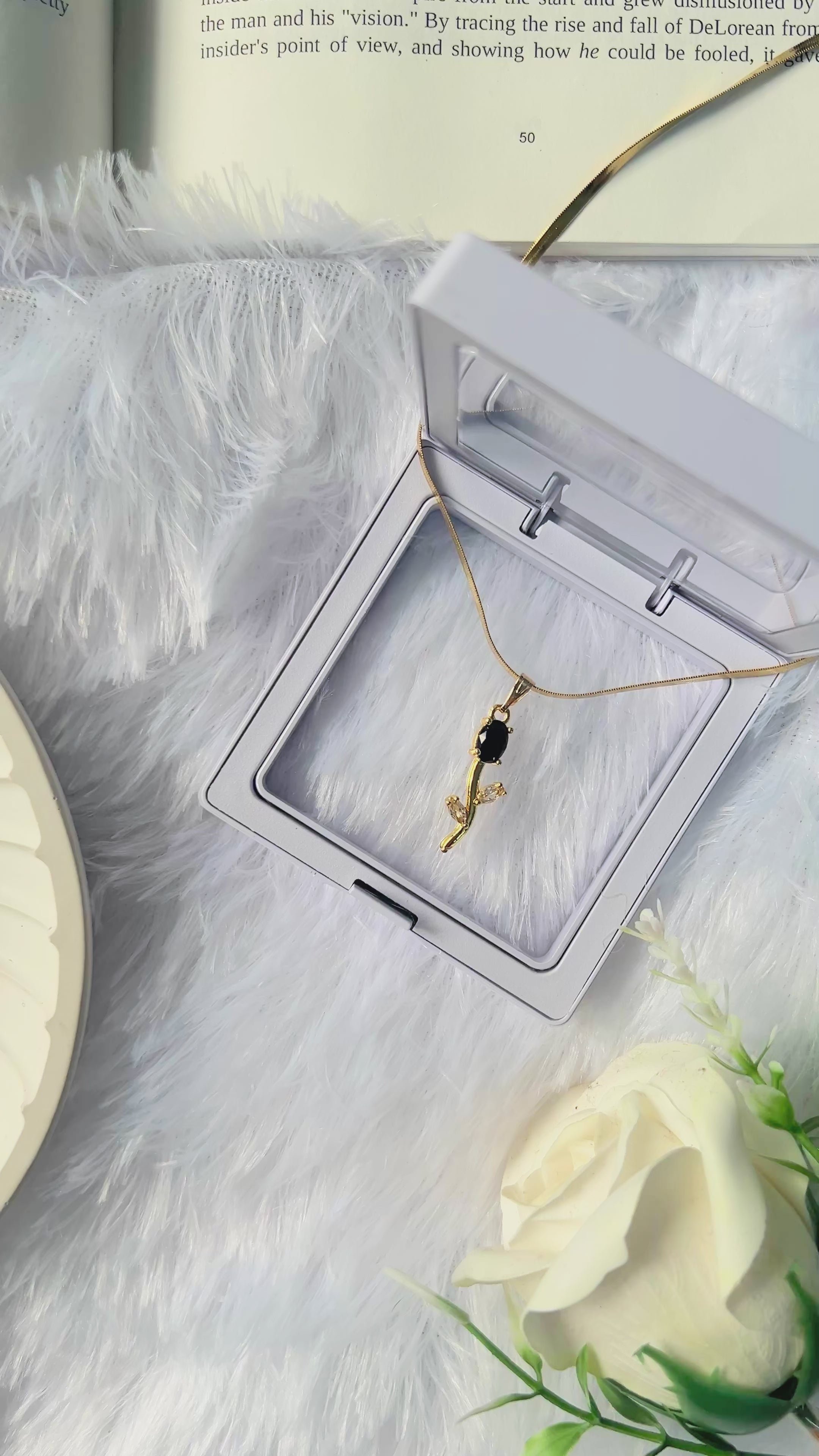 Black Tulip Pendant
