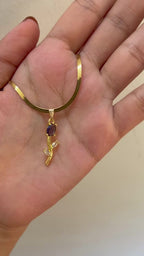 Violet Tulip Pendant