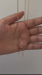 Double Layer Heart Necklace